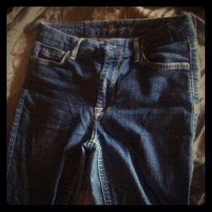 7 for all man kind 27 waist skinny jeans